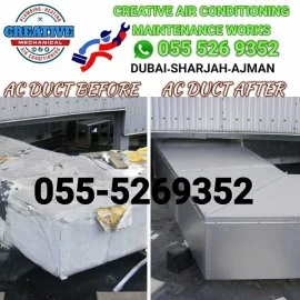 ac aluminum duct cladding ajman dubai sharjah 