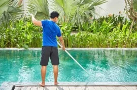 Swimming pool cleaning near Jumeirah Island 055311