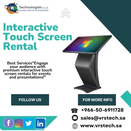 Benefitsof interactive touch Screen Rentals in KSA