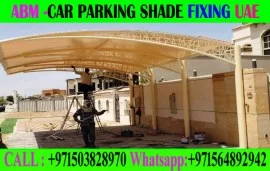 Modern Car Parking Shade Fixing in Dubai Ajman Sha