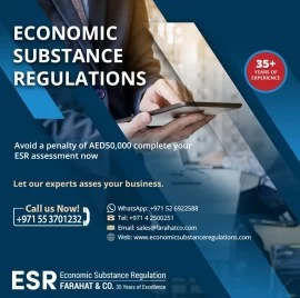 Economic Substance Regulations services in UAE