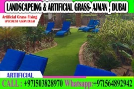 Garden Artificial Grass Fixing In Dubai -Ajman 