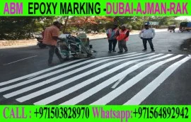 Road Marking Flooring in Ajman Dubai 