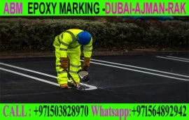 Road Marking Flooring in Ajman Dubai 