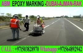 Road Marking Flooring in Ajman Dubai 