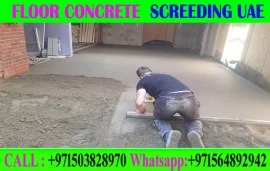 Micro cement floor Screeding Company Ajman Dubai S