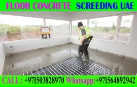 Micro cement floor Screeding Company Ajman Dubai S