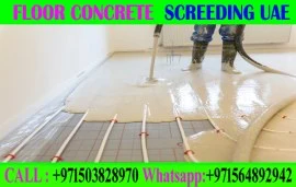 Micro cement floor Screeding Company Ajman Dubai S