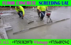 Concrete Floor Screeding Contractor Ajman Dubai Sh