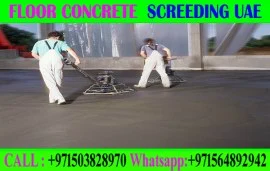 Concrete Floor Screeding Contractor Ajman Dubai Sh