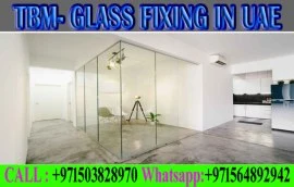 Glass fixing contractor Ajman Dubai Sharjah Rak