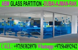  Office Room glass partition company ajman dubai 