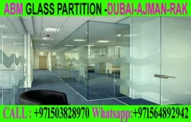  Office Room glass partition company ajman dubai 