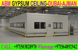 Office Gypsum Wall Partition and Painting Ajman Du