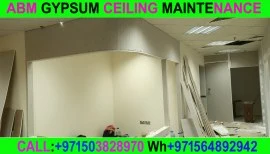 Office Gypsum Wall Partition and Painting Ajman Du