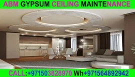 Gypsum ceiling contractor in Umm Al Quwain Dubai 