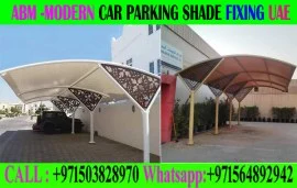 Modern Car Parking Shade Fixing in Dubai Ajman Sha