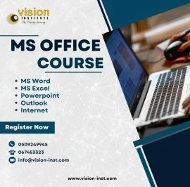 MS Office Course at Vision Institute. 0509249945