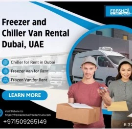 chiller van for rent in uae | Freezer Truck