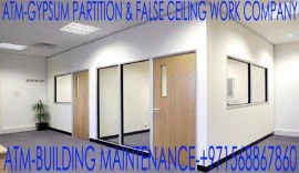 Best Gypsum ceiling partition works contractor UAE