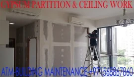 Best Gypsum ceiling partition works contractor UAE