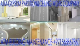 Best Gypsum ceiling partition works contractor UAE