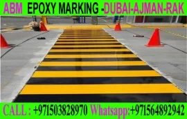 Road Marking Flooring in Ajman Dubai Rak +97150382