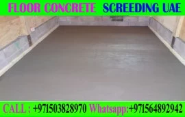 Micro cement floor Screeding Company Ajman Dubai S