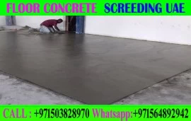 Concrete Floor Screeding Contractor Ajman Dubai Sh