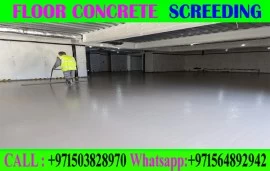 Concrete Floor Screeding Contractor Ajman Dubai Sh